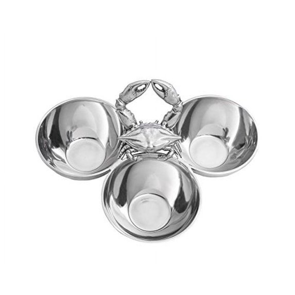 Arthur Court Designs Aluminum Crab 3-Bowls Set