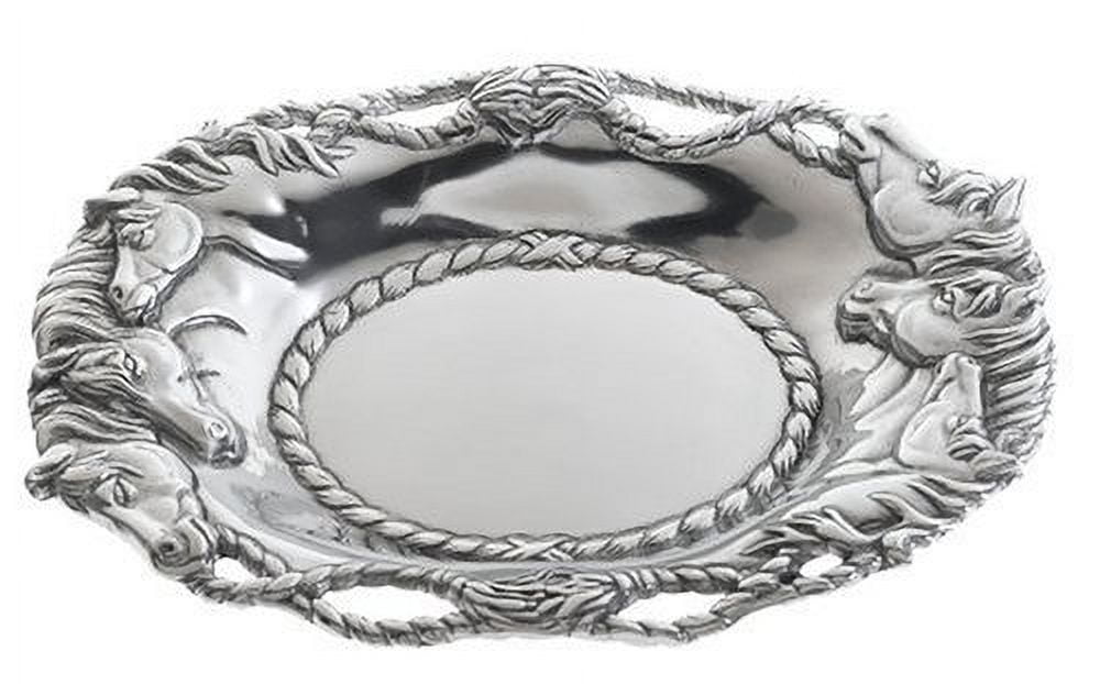 Arthur Court Horse 14-Inch Oval Tray