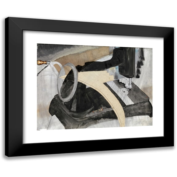 Arthur Dove 14x11 Black Modern Framed Museum Art Print Titled - Hand Sewing Machine (1927)