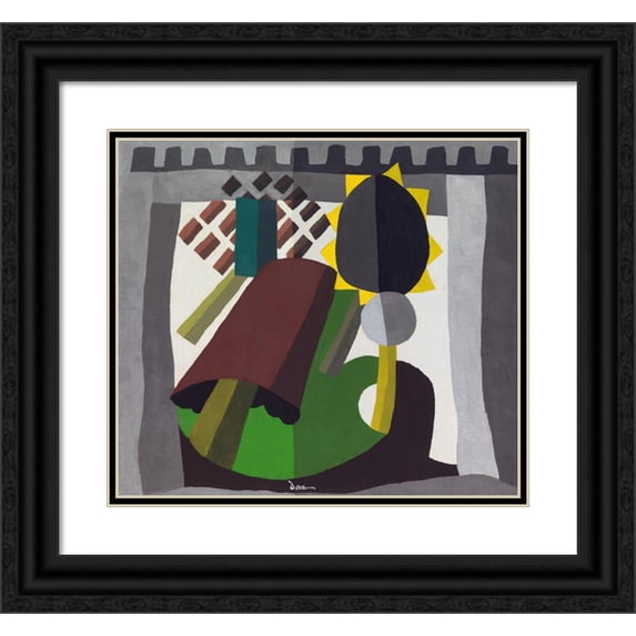 Arthur Dove 22x20 Black Ornate Framed Double Matted Museum Art Print Titled: The Inn (1942)