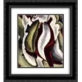 thumbnail image 1 of Arthur Dove 2x Matted 20x24 Black Ornate Framed Art Print 'Based on Leaf Forms and Spaces', 1 of 2