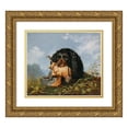 thumbnail image 1 of Arthur Fitzwilliam Tait 23x20 Gold Ornate Framed and Double Matted Museum Art Print Titled - Spaniel and Woodcock (ca. 1861-1897), 1 of 4