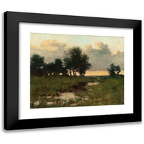 Arthur Hoeber 14x12 Black Modern Framed Museum Art Print Titled - Twilight