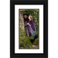 thumbnail image 1 of Arthur Hughes 9x14 Black Ornate Wood Framed Double Matted Museum Art Print Titled: The Long Engagement (1859), 1 of 5