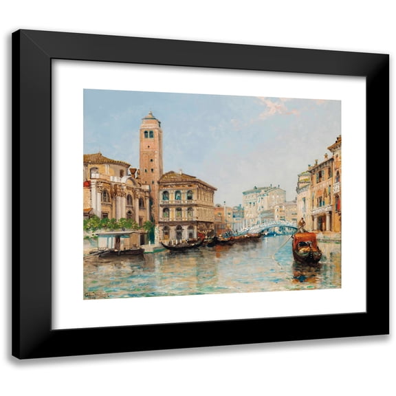 Arthur Joseph Meadows 14x12 Black Modern Framed Museum Art Print Titled - Venice (1903)