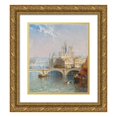 thumbnail image 1 of Arthur Joseph Meadows 20x22 Gold Ornate Framed and Double Matted Museum Art Print Titled - Paris with Notre Dame (1905), 1 of 4