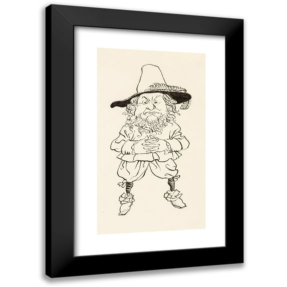 Arthur Rackham 10x14 Black Modern Framed Museum Art Print Titled - Rip Van Winkle (1916)