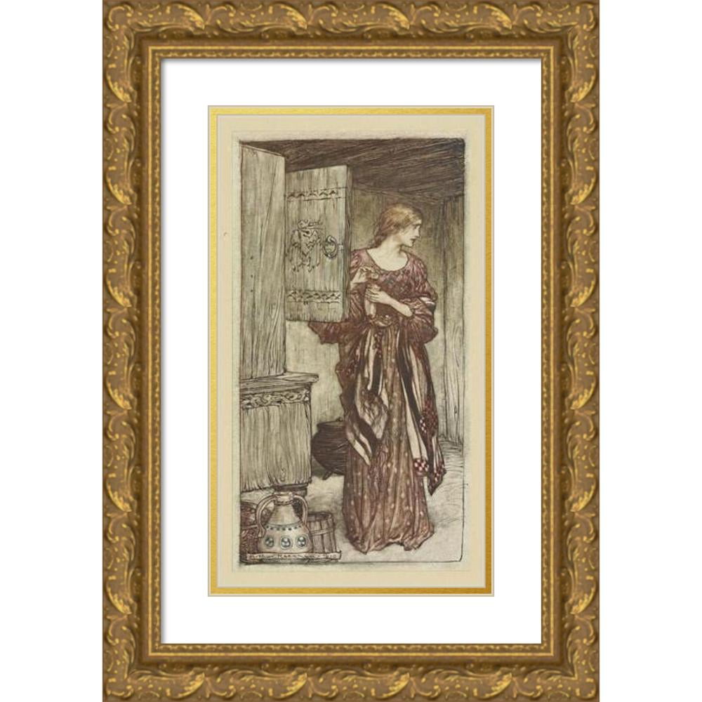 Arthur Rackham 10x14 Gold Ornate Wood Frame and Double Matted Museum ...