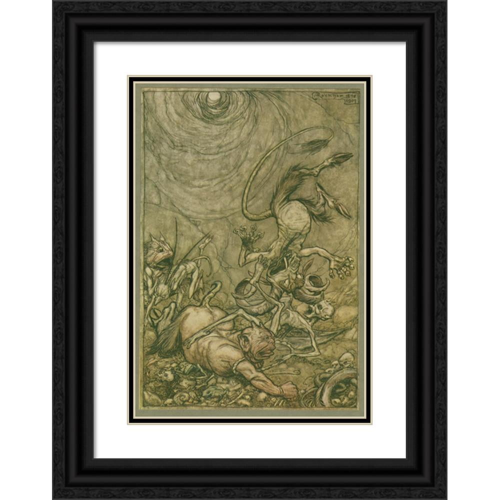 Arthur Rackham 11x14 Black Ornate Wood Framed Double Matted Museum Art ...
