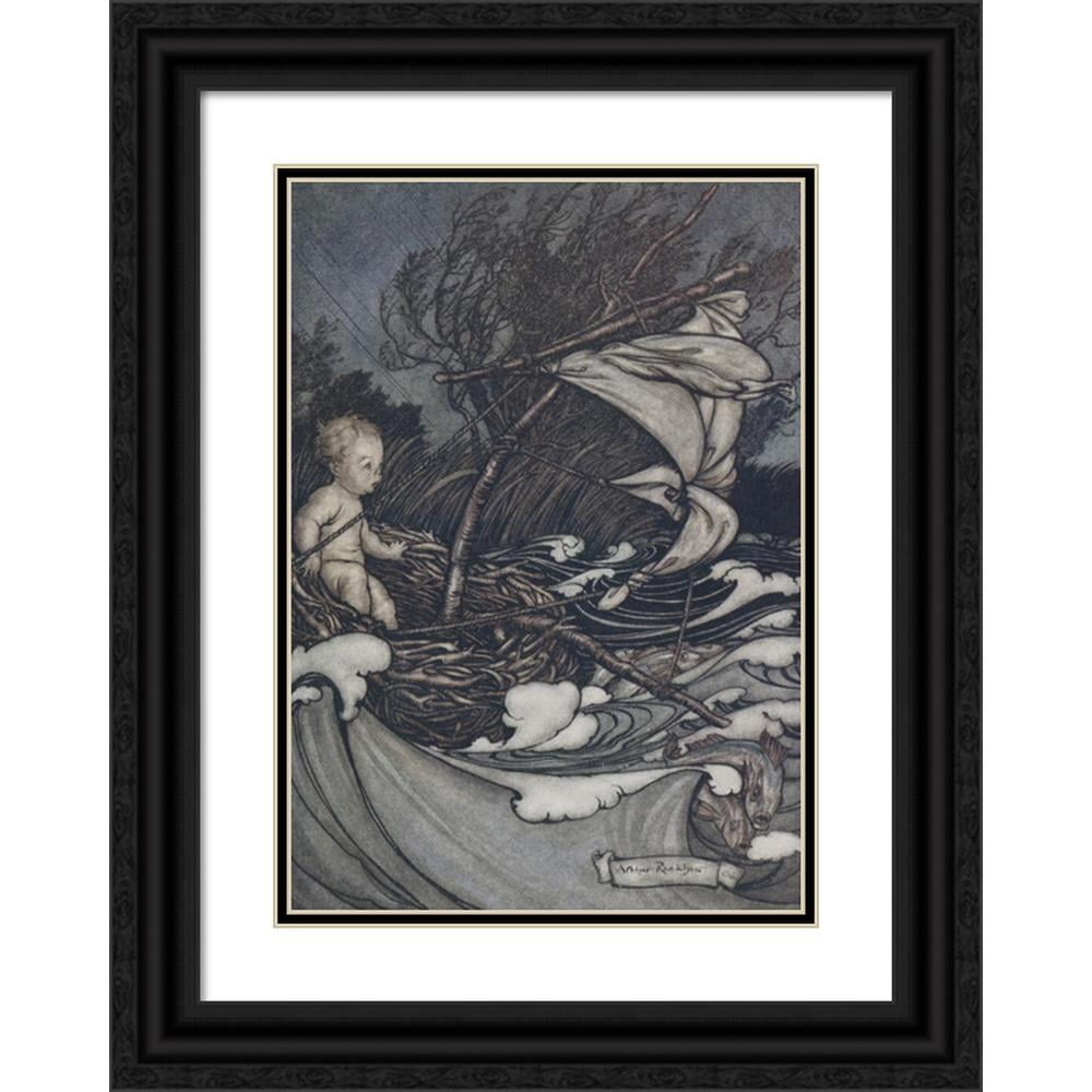 Arthur Rackham 11x14 Black Ornate Wood Framed Double Matted Museum Art ...