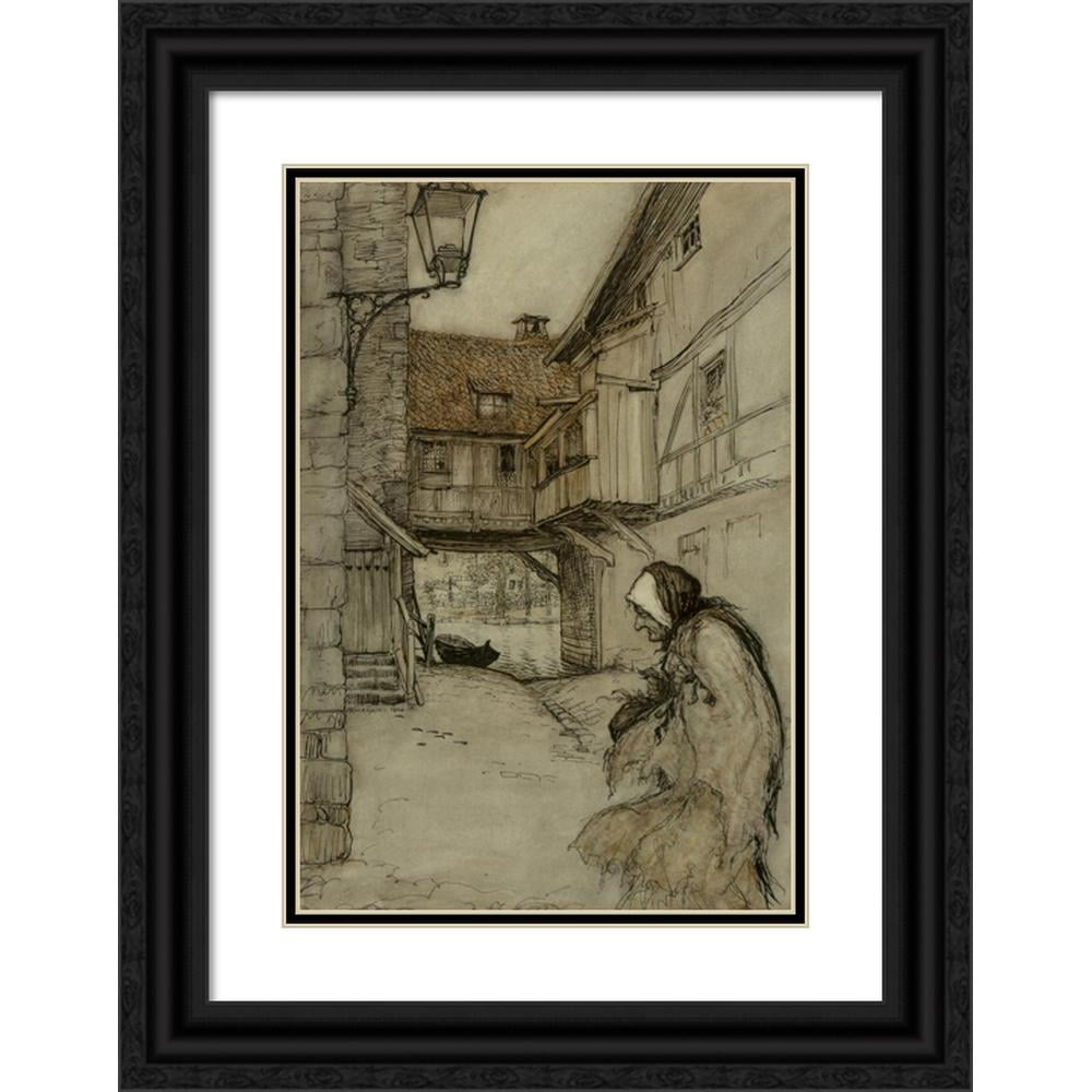 Arthur Rackham 11x14 Black Ornate Wood Framed Double Matted Museum Art ...