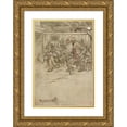 thumbnail image 1 of Arthur Rackham 11x14 Gold Ornate Wood Frame and Double Matted Museum Art Print Titled - ‘He Took His Place once More on the Bench at the Inn-Door’ (1910), 1 of 4