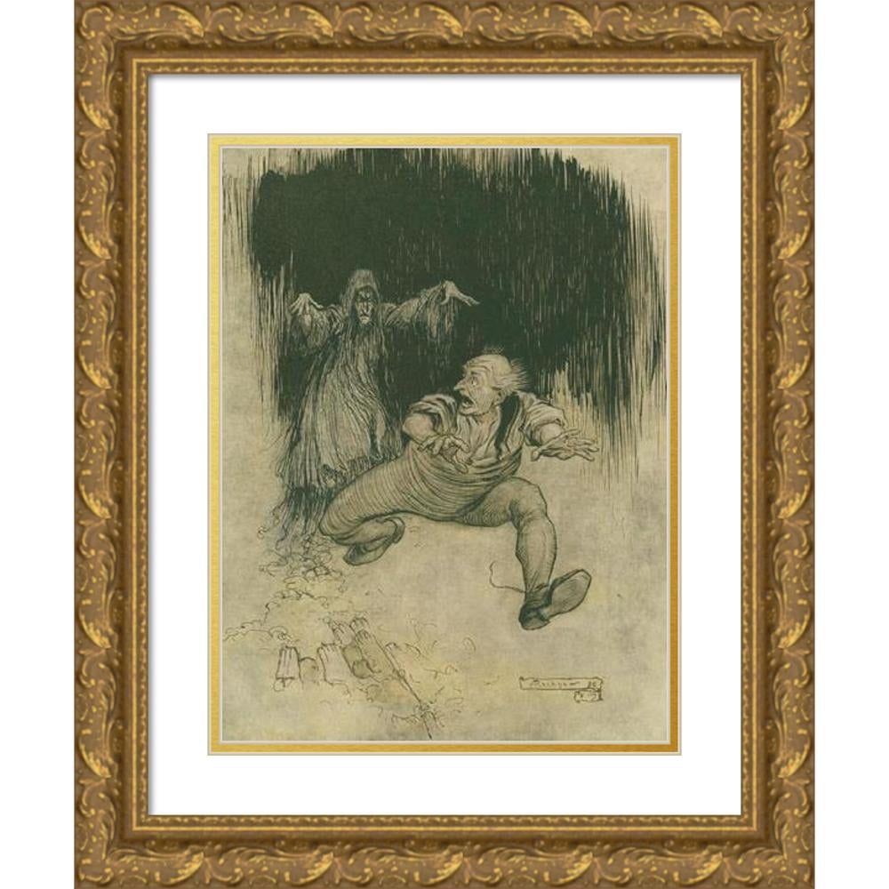 Arthur Rackham 11x14 Gold Ornate Wood Frame and Double Matted Museum ...
