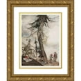 thumbnail image 1 of Arthur Rackham 11x14 Gold Ornate Wood Frame and Double Matted Museum Art Print Titled - The Fir-Tree and the Bramble (1912), 1 of 4