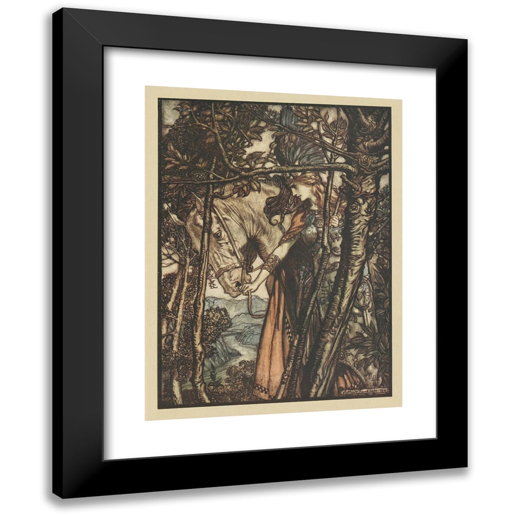 Arthur Rackham 12x14 Black Modern Framed Museum Art Print Titled ...