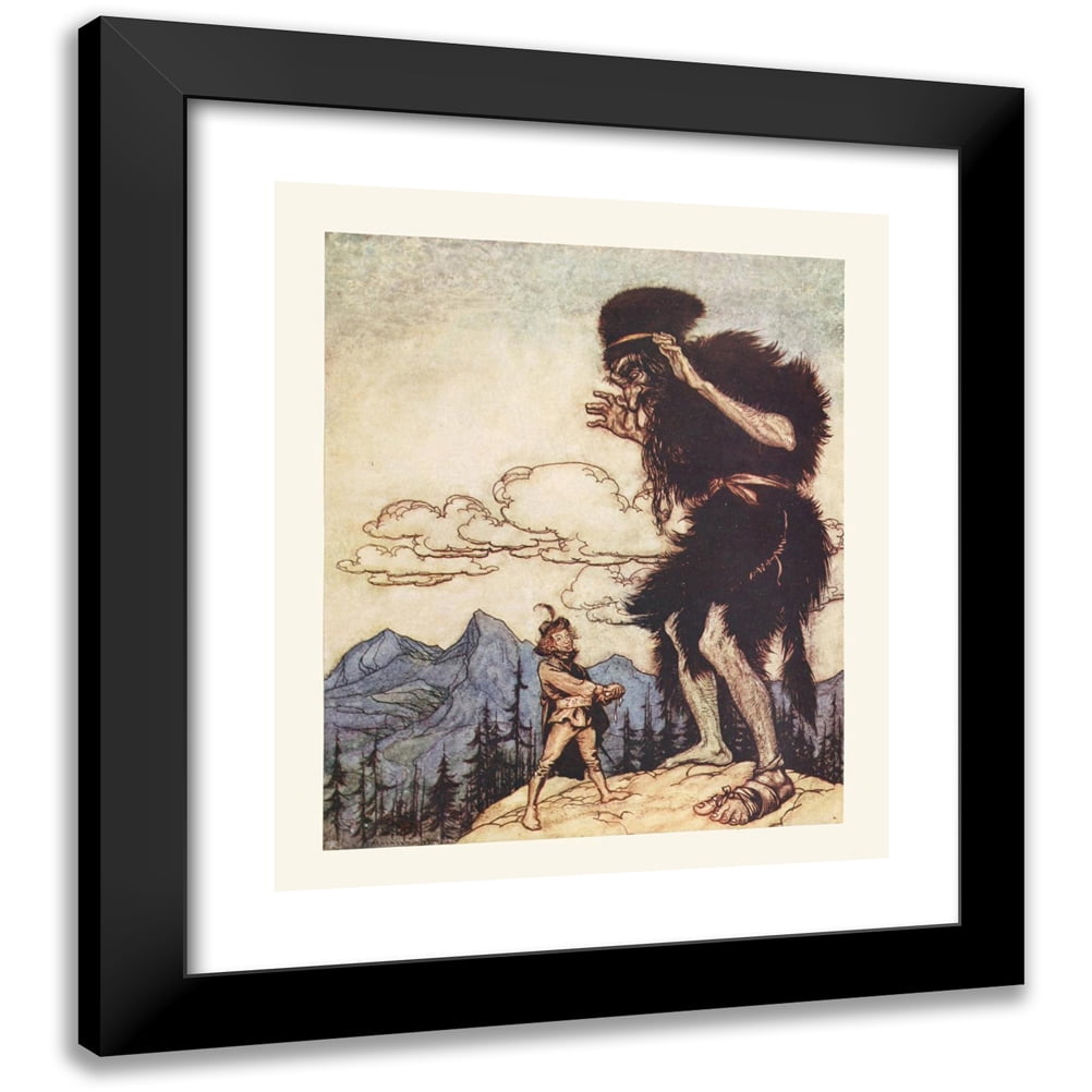 Arthur Rackham 12x14 Black Modern Framed Museum Art Print Titled ...