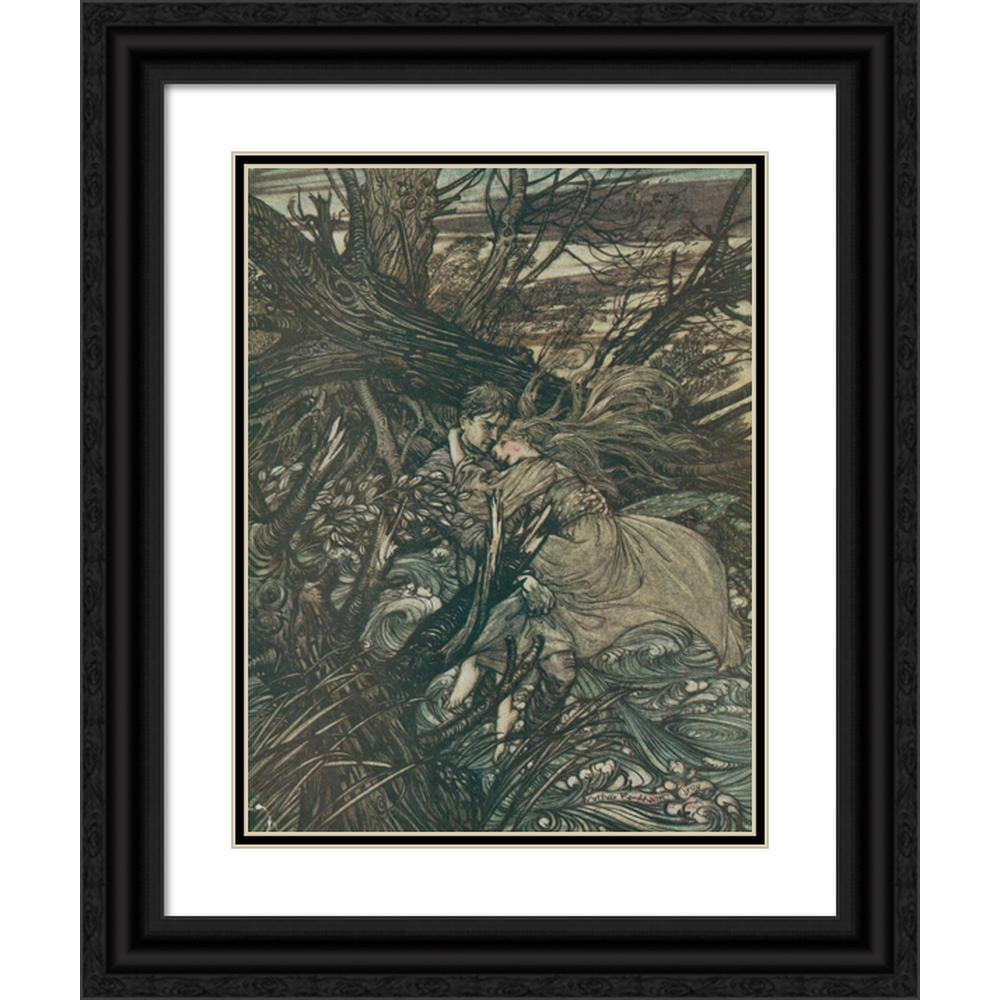 Arthur Rackham 12x14 Black Ornate Wood Framed Double Matted Museum Art ...