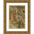 thumbnail image 1 of Arthur Rackham 13x18 Gold Ornate Wood Frame and Double Matted Museum Art Print Titled - In Did Come the Strangest Figure (1934), 1 of 4
