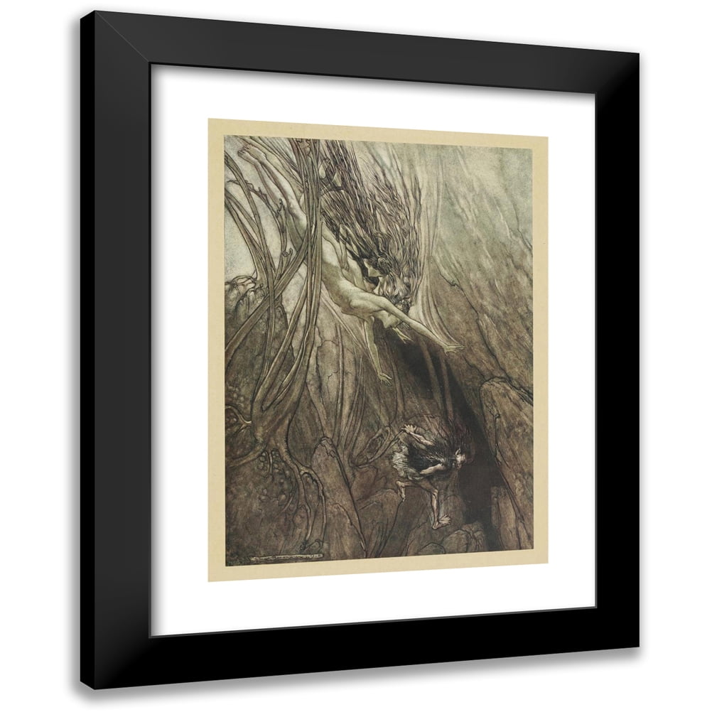 Arthur Rackham 14x18 Black Modern Framed Museum Art Print Titled ...