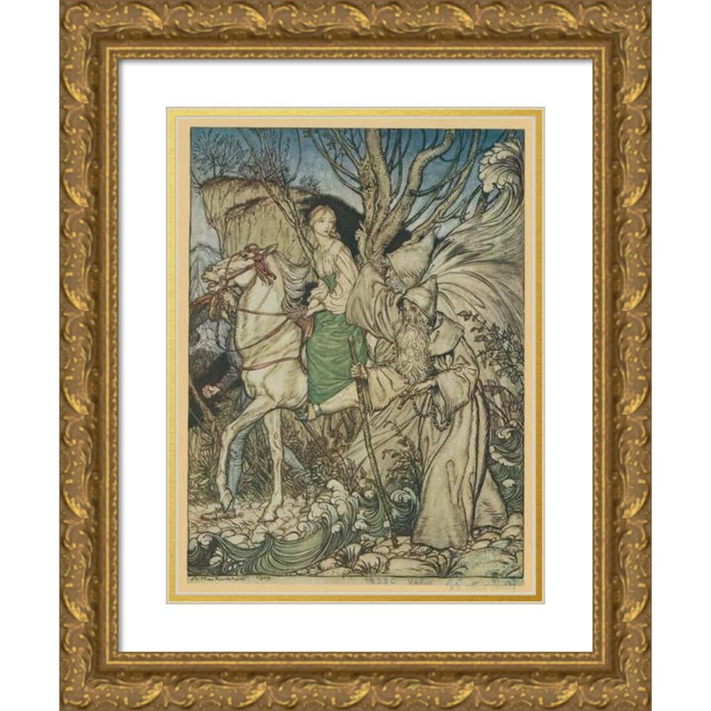 Arthur Rackham 15x18 Gold Ornate Wood Frame and Double Matted Museum ...