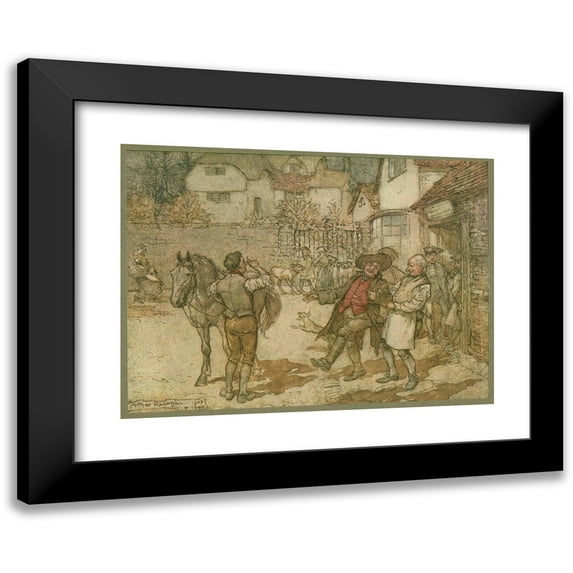 Arthur Rackham 18x14 Black Modern Framed Museum Art Print Titled - When a Score of Ewes Had Brought in a Remarkable Profit. (1911)