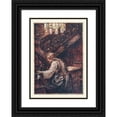thumbnail image 1 of Arthur Rackham 18x24 Black Ornate Framed Double Matted Museum Art Print Titled: So She Seized Him with Two Fingers, and Carried Him Upstairs (1920), 1 of 5
