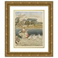 thumbnail image 1 of Arthur Rackham 20x24 Gold Ornate Framed and Double Matted Museum Art Print Titled - Tattercoats Dancing While the Gooseherd Pipes (1927), 1 of 4
