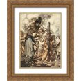 thumbnail image 1 of Arthur Rackham 2x Matted 20x24 Gold Ornate Framed Art Print 'Hey! Come hither', 1 of 2