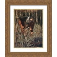 thumbnail image 1 of Arthur Rackham 2x Matted 20x24 Gold Ornate Framed Art Print 'The Fishes, in their joy, stretched up their heads above the water, and promised to reward him', 1 of 2