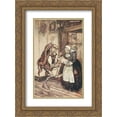 thumbnail image 1 of Arthur Rackham 2x Matted 20x24 Gold Ornate Framed Art Print 'The King could not contain himself for joy', 1 of 2