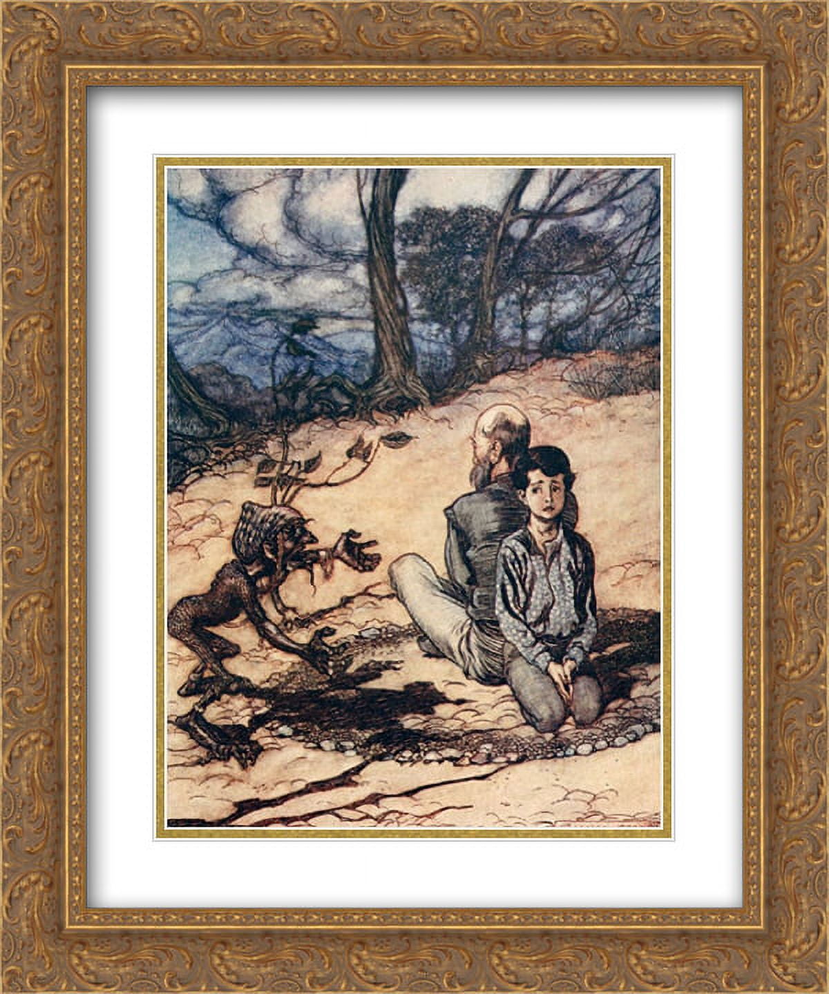 Arthur Rackham 2x Matted 20x24 Gold Ornate Framed Art Print 'The Son ...