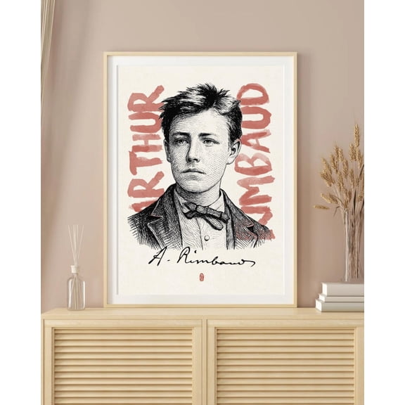 Arthur Rimbaud Poster, Unframed Paper Poster 8x10in