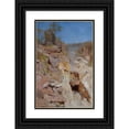 thumbnail image 1 of Arthur Streeton 11x14 Black Ornate Wood Framed Double Matted Museum Art Print Titled: Fire's on (1891), 1 of 5