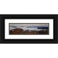 thumbnail image 1 of Arthur Streeton 14x7 Black Ornate Wood Framed Double Matted Museum Art Print Titled: Sydney Harbour from Penshurst (Cremorne) (1907), 1 of 5