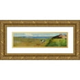 thumbnail image 1 of Arthur Streeton 24x8 Gold Ornate Framed and Double Matted Museum Art Print Titled - Prospect Reservoir (1895), 1 of 4