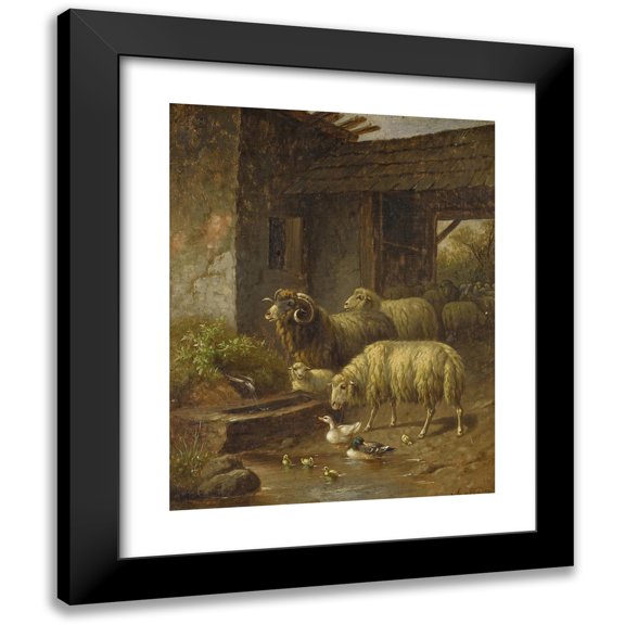 Arthur Trevethin Nowell 12x14 Black Modern Framed Museum Art Print Titled - Rural Scene
