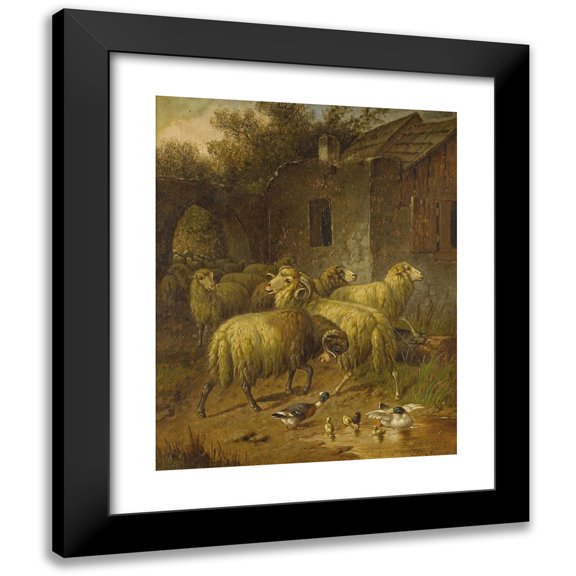 Arthur Trevethin Nowell 12x14 Black Modern Framed Museum Art Print Titled - Rural Scene
