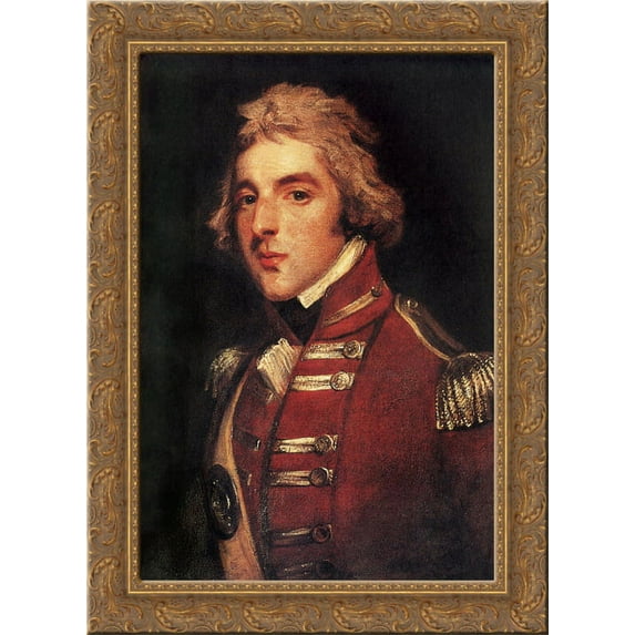 Arthur Wellesley, 1st Duke of Wellington 24x18 Gold Ornate Wood Framed Canvas Art by John Hoppner