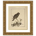thumbnail image 1 of Arthur Wesley Dow 20x24 Gold Ornate Framed and Double Matted Museum Art Print Titled - Ipswich Prints; Raven (1980), 1 of 4