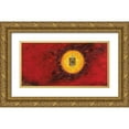 thumbnail image 1 of Arthure 32x18 Gold Ornate Wood Framed with Double Matting Museum Art Print Titled - Rouge solaire, 1 of 4
