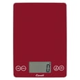 thumbnail image 1 of Escali Arti Glass Food Scale Digital Countertop Kitchen, Baking and Cooking Scale with Nutrition and Calorie Counter, 15-Pound Capacity, 9" x 6.5" x .75", Rio Red, 1 of 3