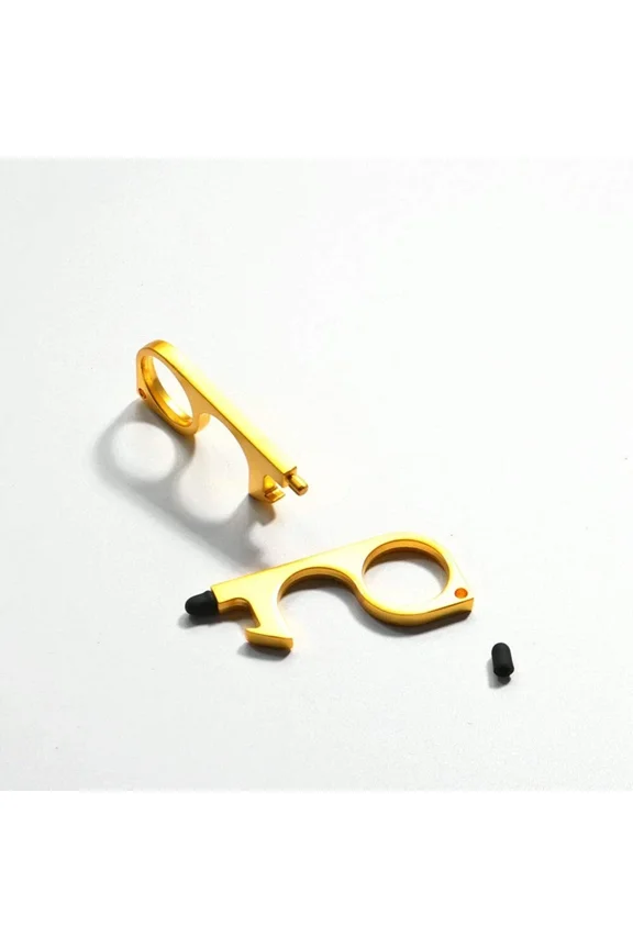 Artibear Anti Touch No-Touch Contactless Door Opener Tool Metal Keychain Keyring