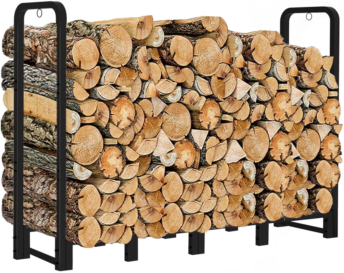 Artibear Firewood Rack Stand 8ft Heavy Duty Logs Carrier Holder