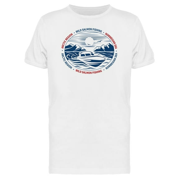 Artic Fishing Boat T-Shirt Men -Image by Shutterstock, Male Medium