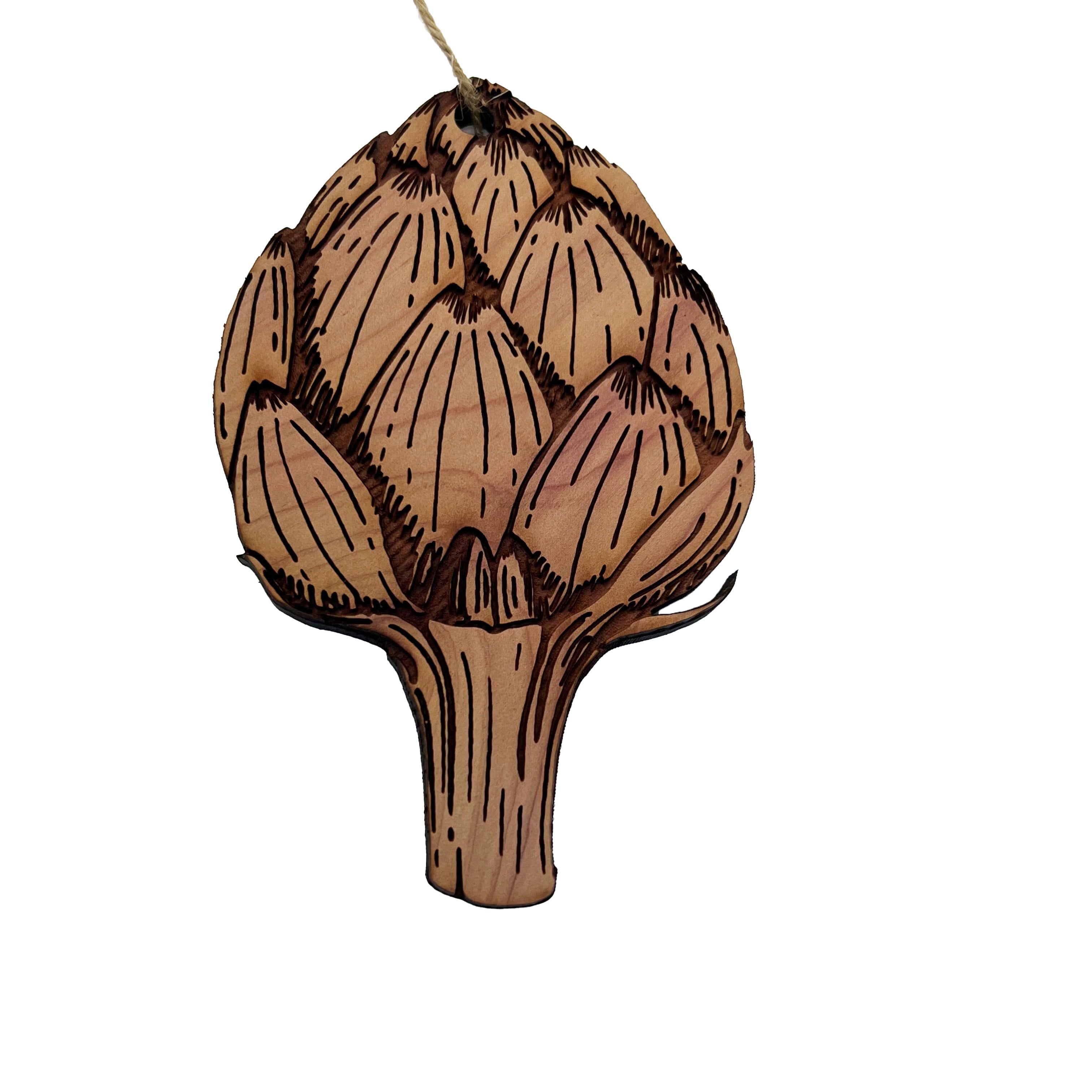Artichoke - Cedar Ornament Artichoke - Cedar Ornament