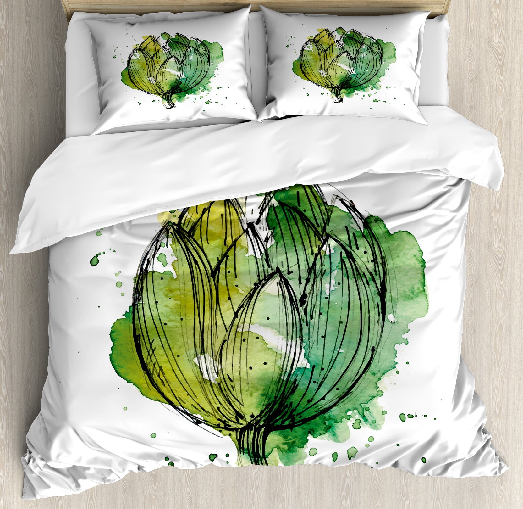 Hunter green pillow shams top