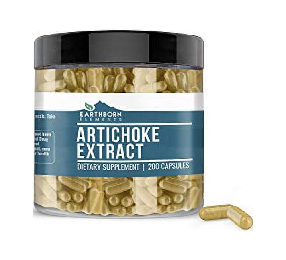 Artichoke Extract, 200 Capsules, 1020mg Serving by Earthborn Elements