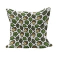 thumbnail image 1 of Artichoke Fluffy Throw Pillow Cushion Cover, Hand Drawn Healthy Foods in Various Forms Organic Natural Gourmet Art Print, Decorative Square Accent Pillow Case, 16" x 16", Fern Green, by Ambesonne, 1 of 5