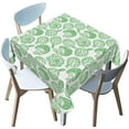 Artichoke Pattern Square Tablecloth,Stain Wrinkle Resistant Reusable