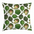 thumbnail image 1 of Artichoke Throw Pillow Cushion Cover, Hand Drawn Healthy Foods in Various Forms Organic Natural Gourmet Artwork Print, Decorative Square Accent Pillow Case, 18 X 18 Inches, Fern Green, by Ambesonne, 1 of 2